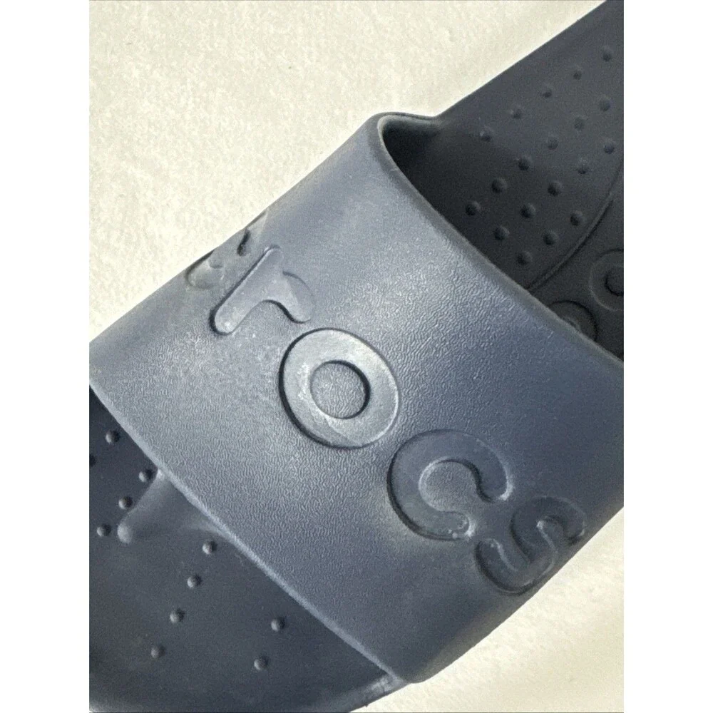 Crocs Adult Slides Summer Sandals Blue Men 8 Women 10 Comfort Beach Resort